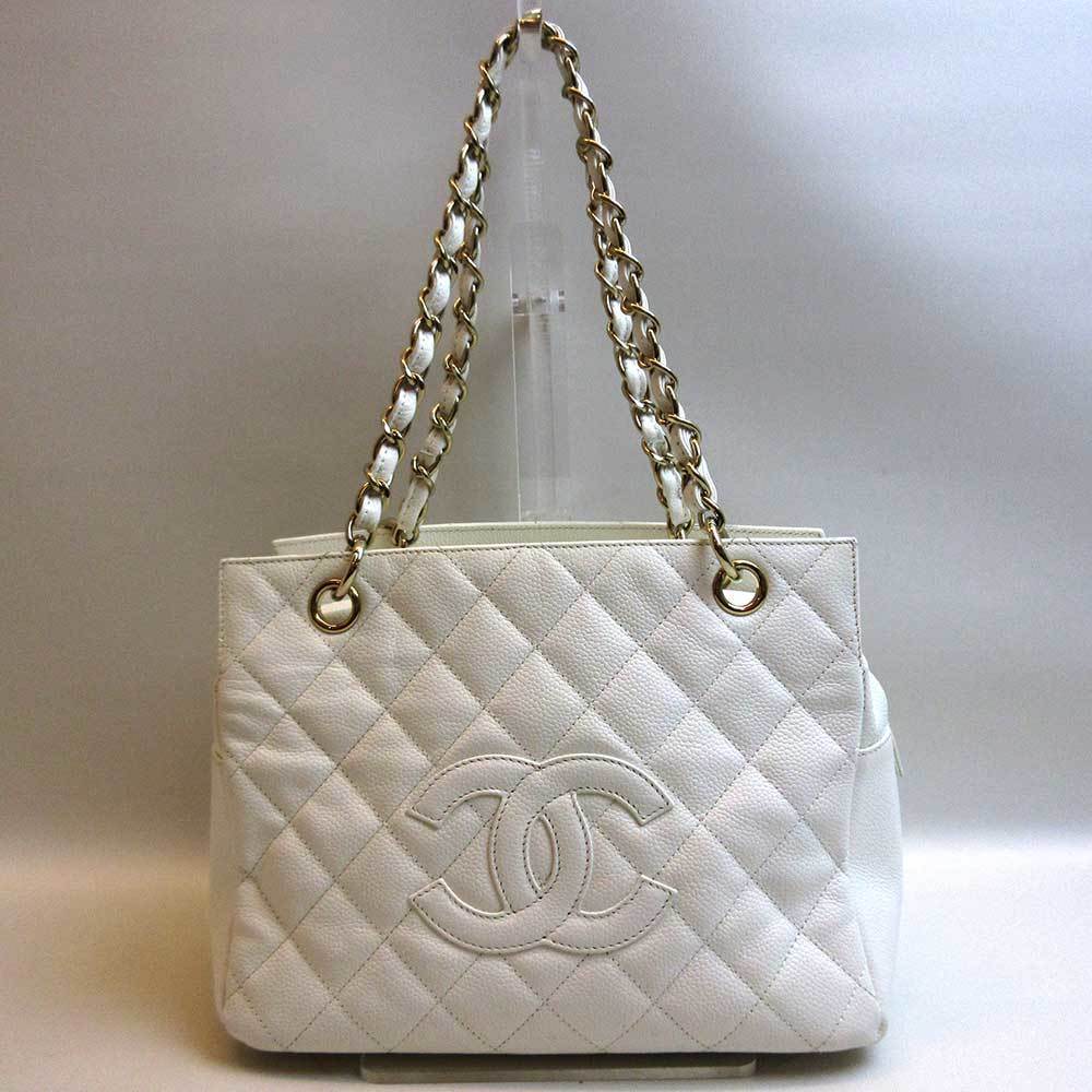 Chanel Petit Timeless Chain Bag White